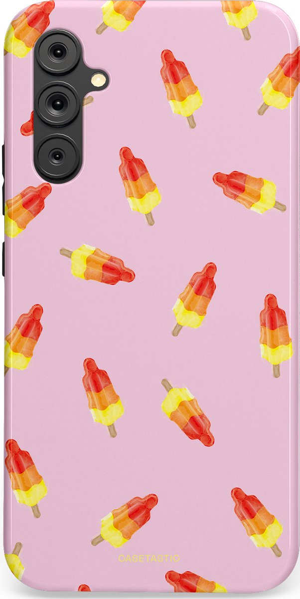 Casetastic Hoesje Geschikt voor Samsung A34 (5G) - Stijlvolle Beschermende Duo-layer Case - Zomerse ijs Raketjes