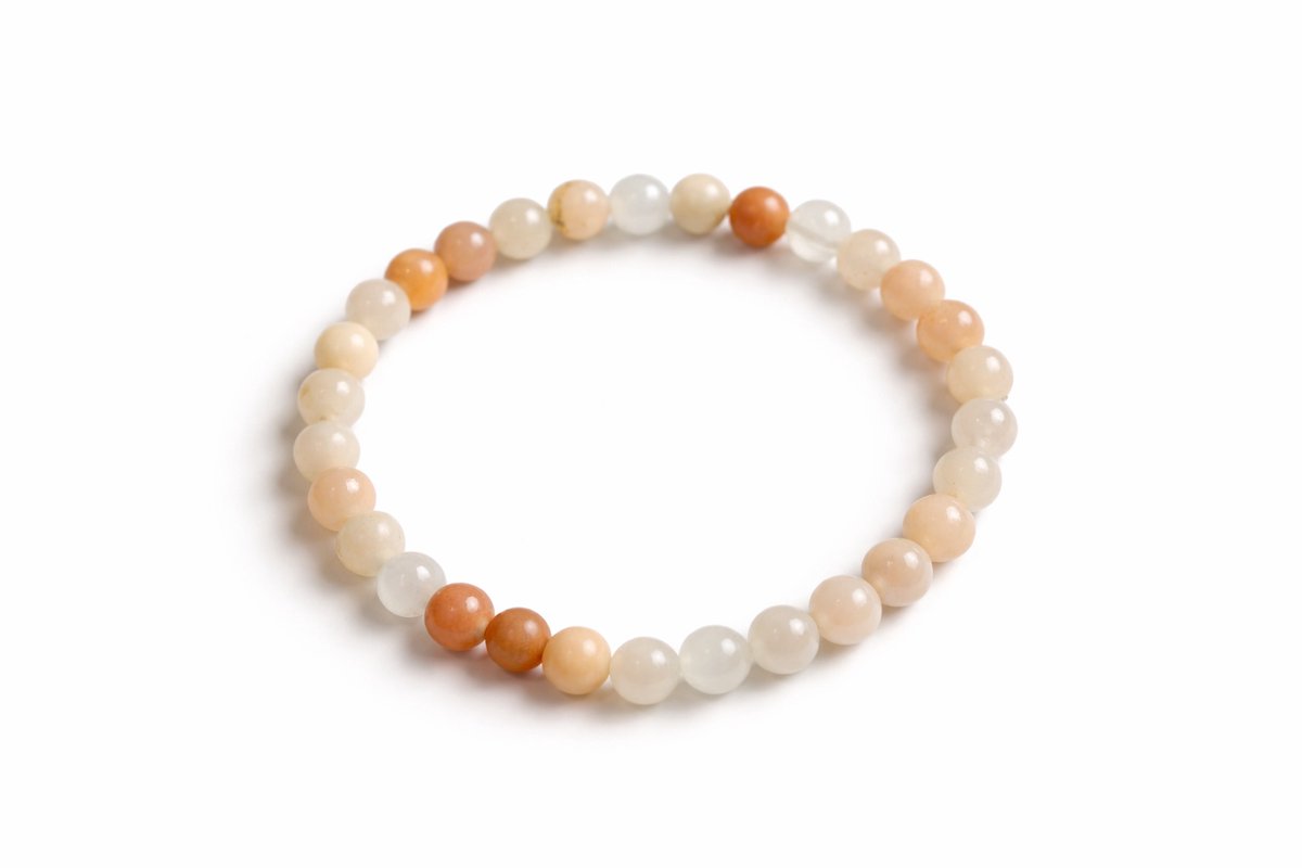 Roze Aventurijn Armband 6 mm – Natuursteen – Diameter 18 cm – Zacht & Harmonieus