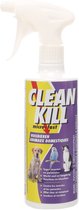Vlooienspray – Cleankill Microfast Spray 450ml – anti-parasietenspray – tegen vlooien – teken – luizen en mijten – voor meubels en tapijten – niet voor gebruik op dieren – gemaakt in Europa
