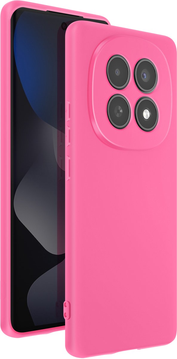 Avizar Soft-Touch Hoes voor Redmi Note 15 5G van Antislip Siliconen, Fuchsia