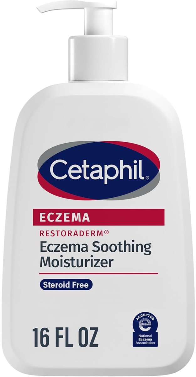 Cetaphil Restoraderm Ecema Soothing Moisturizer – Eczeemgevoelige Huid, Steroïd‑vrij, 473 ml