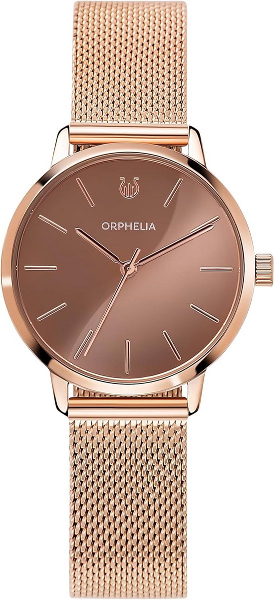 Dameshorloge Analoog Kwarts Violet met RVS Mesh Armband