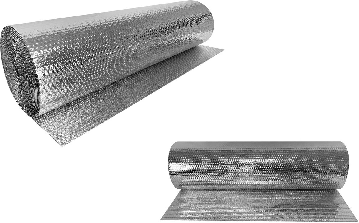 Isolatiefolie 3-4mm Dubbelzijdig Aluminium voor Vloer, Muur en Dak