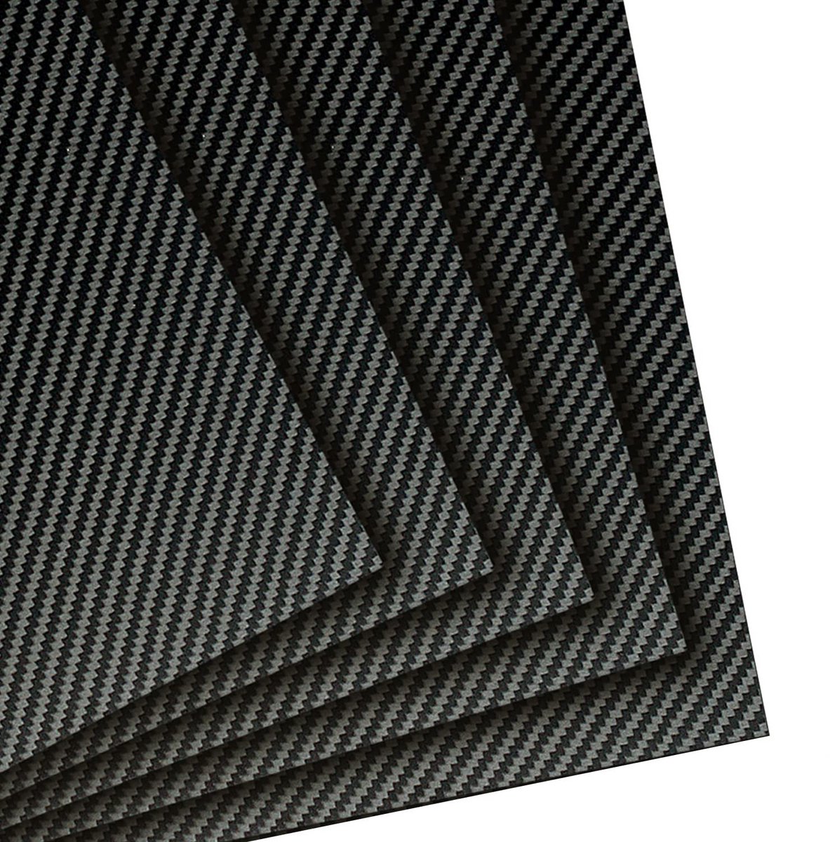Lichtgewicht Koolstofvezel Plaat 200x300mm 1.5mm Dik Matte Twill Structuur