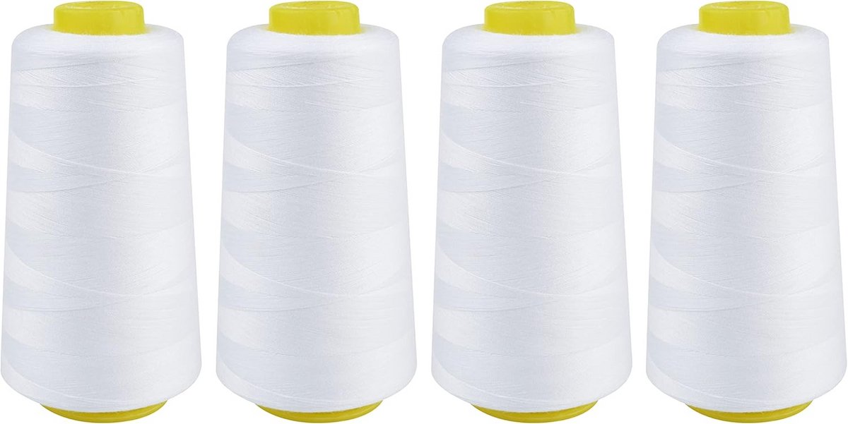 4-Pack Overlock Naaigaren 40/2 Polyester - 3000 Yards Per Klos - Diverse Kleuren