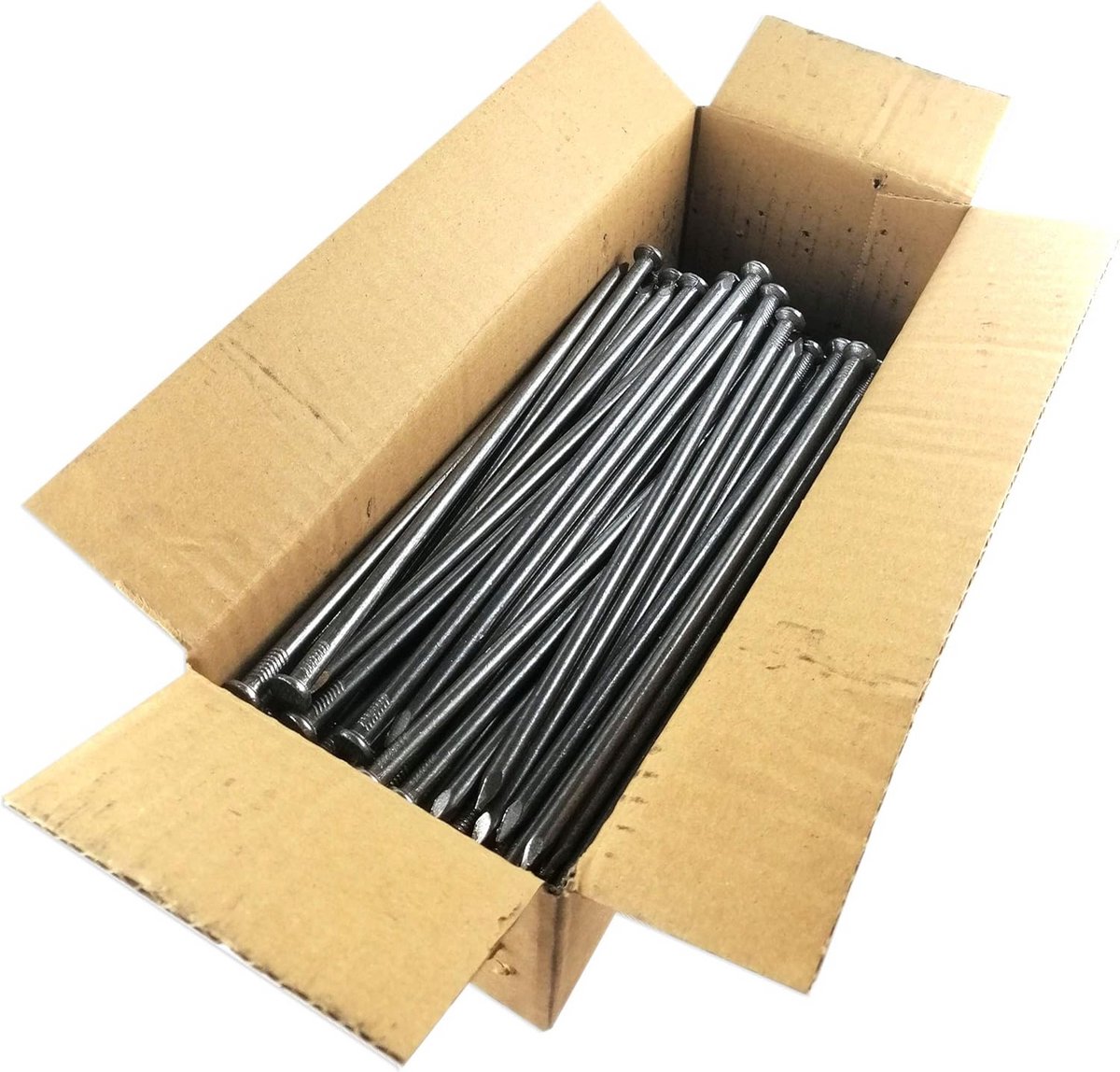 100 Stuks Stalen Spijkers Draadpennen Blank 4,2 x 100 mm Set