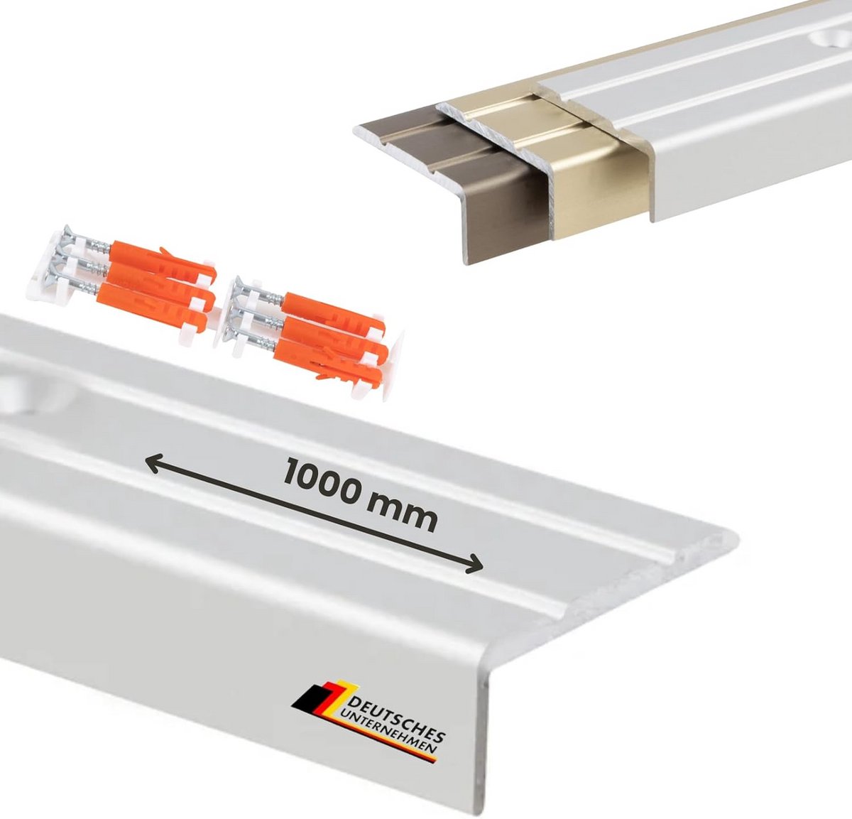Aluminium Hoekprofiel 24,5x10mm Geperforeerd voor Afwerking Trappen en Deuren