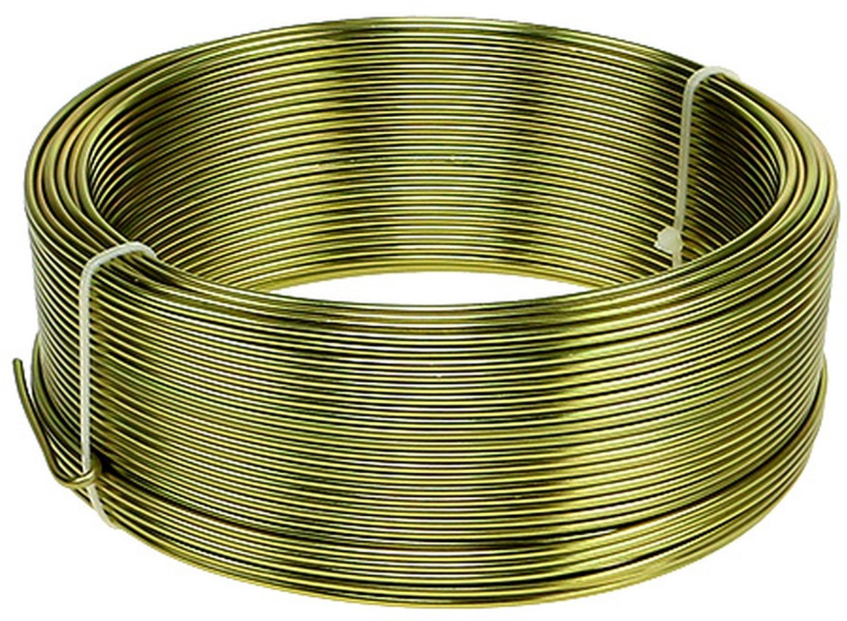 Aluminiumdraad Olijf 2mm 500g - Flexibel en kneedbaar voor doe-het-zel