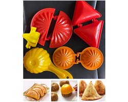 Dumpling Vormpjes Set - Modak, Samosa & Karanji Maker Mold Set - Diverse Vormen - Keuken Accessoire