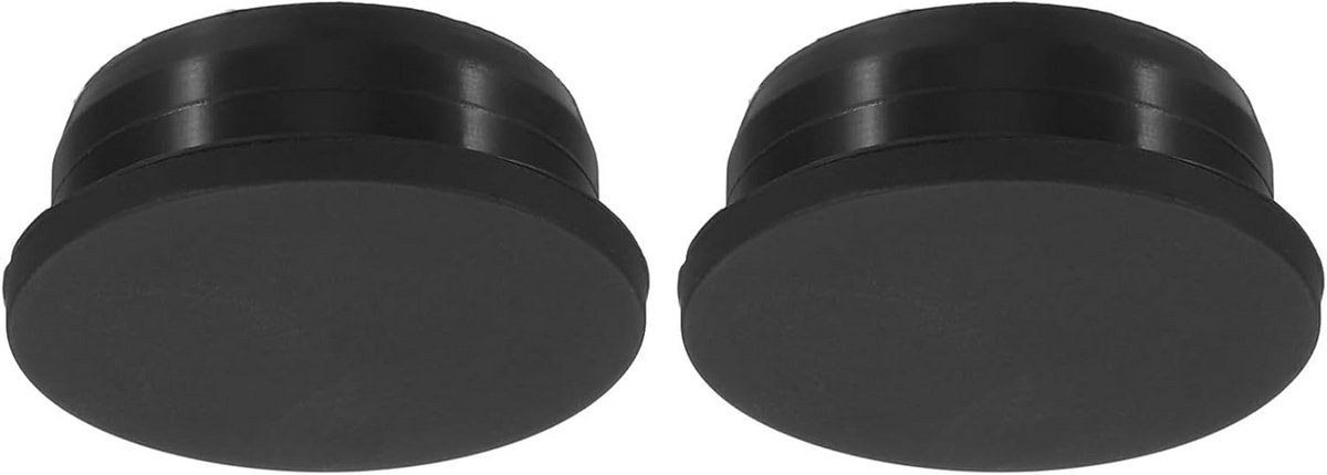 Zwarte Siliconen Rubber Gatpluggen Set van 2 voor 38-39mm Leidingen en Gaten - Flexibele Afdichting