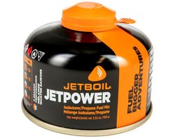 Jetboil Jetpower gascartridge 230g - bus - can - gasfles - voor kooktoestel - isobutaan - staal - kamperen - gasblik