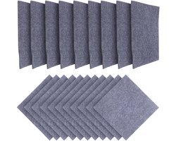 100 Stuks Zelfklevende Vloertegels 30x30 cm - Lichtgrijs Tapijttegel voor Hoge Belasting | Slipvast & Onderhoudsvriendelijk voor Slaapkamer, Hotel en Winkelcentrum,Lichtgrijs