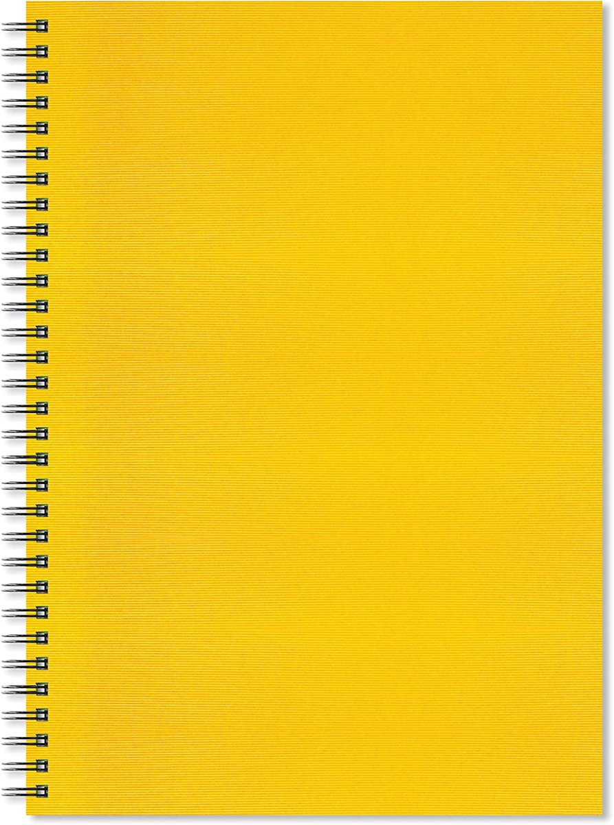 Artgecko schetsboek A3 spiraal geel-wit 150gr 40 vel duurzaam.
