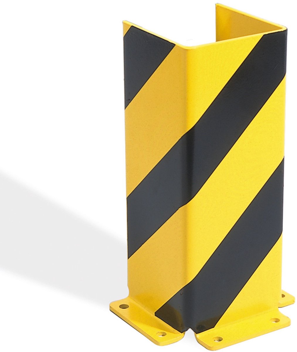 BLACK BULL kolombeschermer - U-profiel - 400 x 160 x 160 mm - 5 mm - zwart geel gecoat Zwart, geel