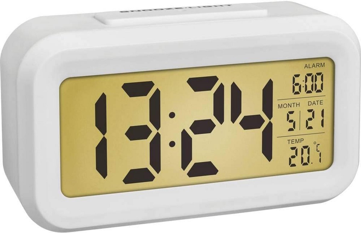 Digitale Wekker met Temperatuurweergave en Automatische Nachtverlichting