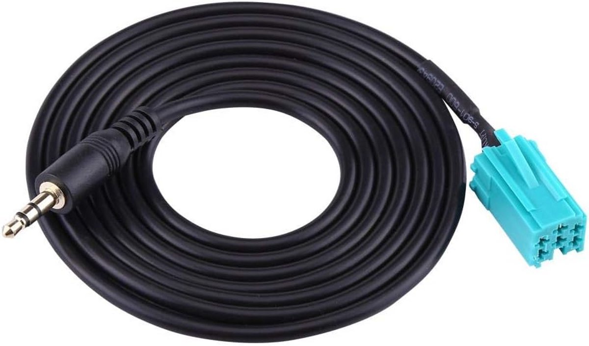 Auto Radio AUX Kabel 6-pins naar 3.5mm Adapter voor Diverse Modellen