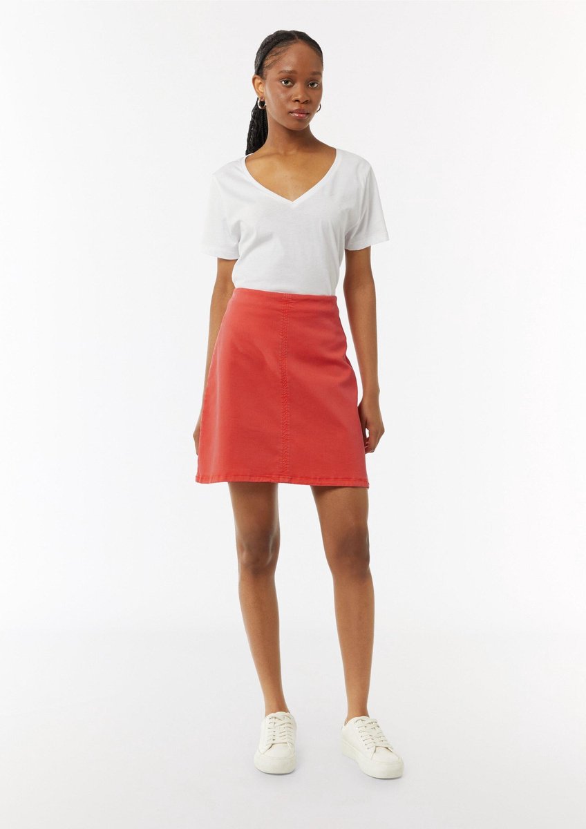 comma - female - Kurzer Rock mit Garment Dye