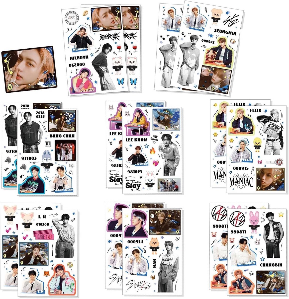 Set van 50 Leuke Stickers voor Fans