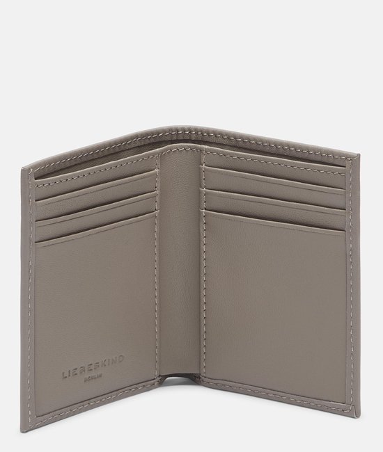 LIEBESKIND BERLIN Cuir Étui pour carte de crédit Soft Nappa Men' s Card Etui Neutral Gray Taupe