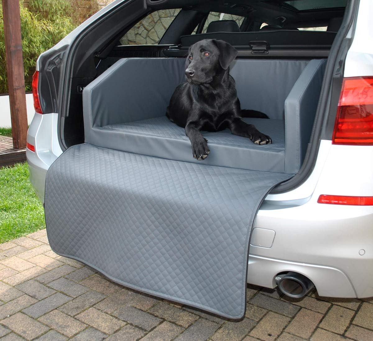 XL Hondenmand voor Auto of Kofferbak 100x90x38 cm Luxe Kunstleer