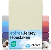 etérea Hoeslaken Jersey 90x200 - 100x200 cm Oekotex Made in Green - 100% coton - Naturel