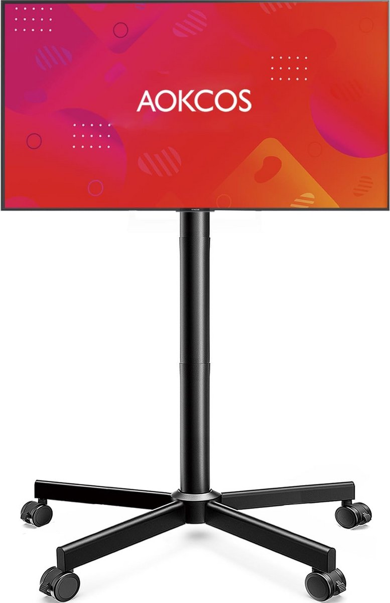 Mobiele TV-Cart op Wielen Kantelbaar voor 32-65 inch Televisies