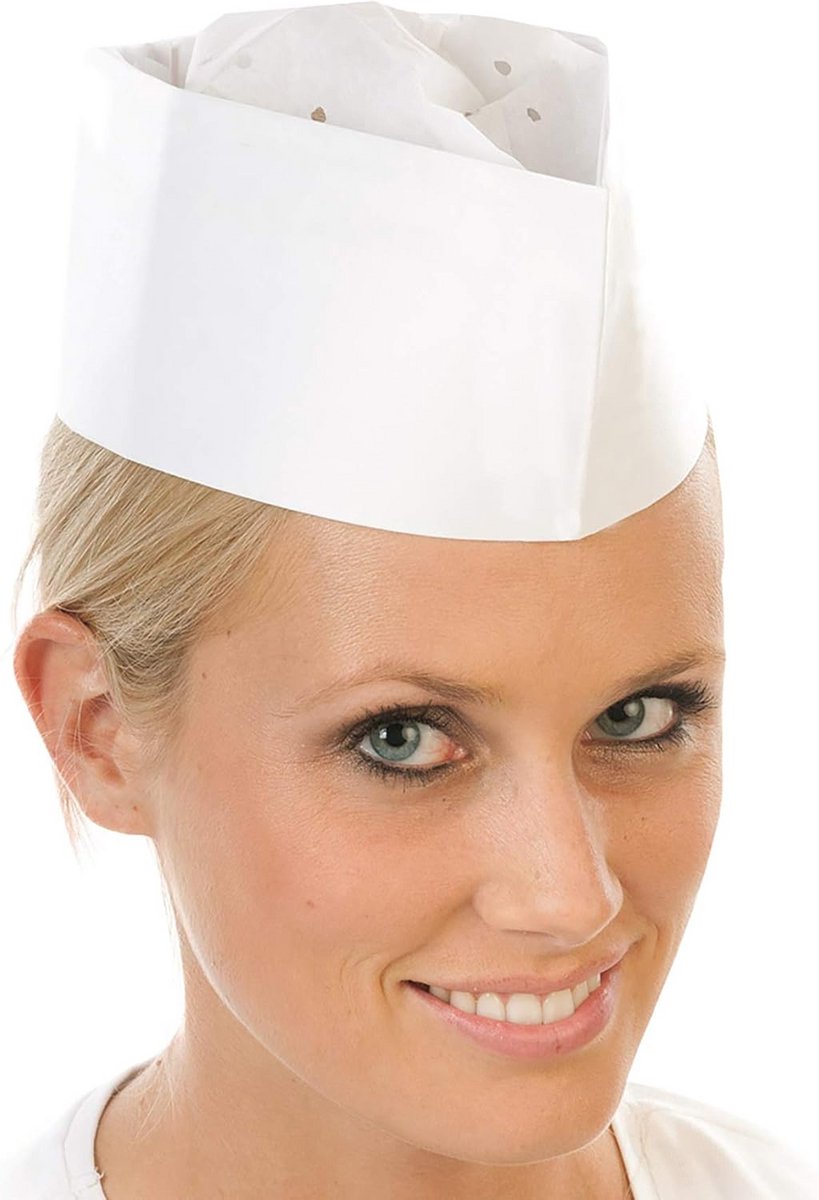 Witte Crêpe Papieren Schorten voor Express Gebruik - Set van 25