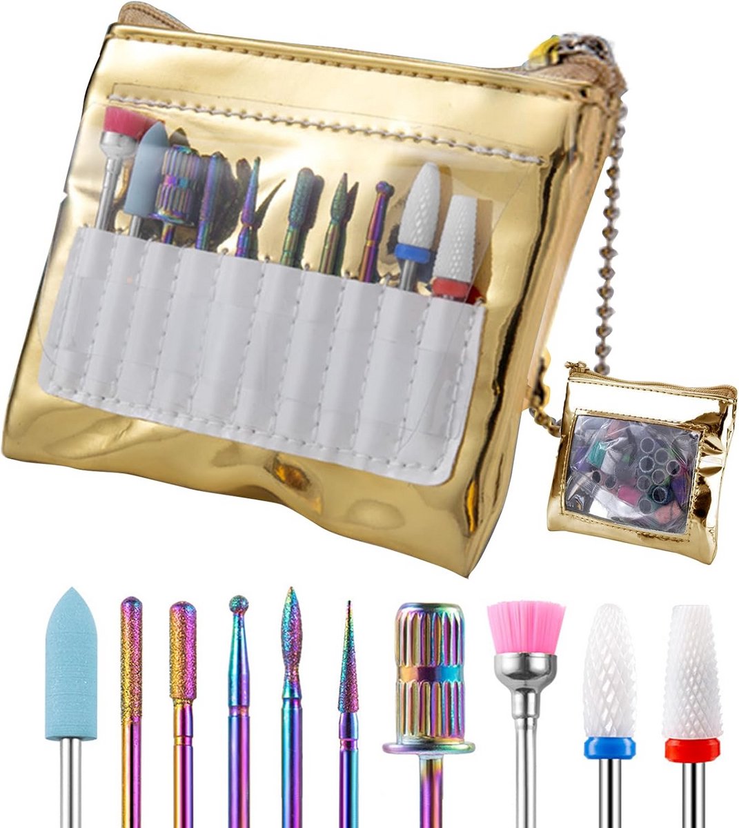 Professionele Nagelboorset 10 Stuks voor Manicure en Pedicure