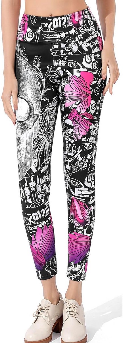Hoge Taille Legging Dames voor Sport, Fitness en Vrije Tijd - Zeer Elastisch van hoge — afbeelding 4