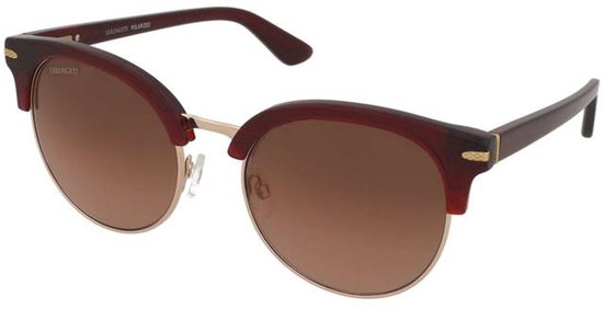 Serengeti Susan SS560004 Drivers polarisées brillantes transparentes bordeaux brillant or Gold dégradé