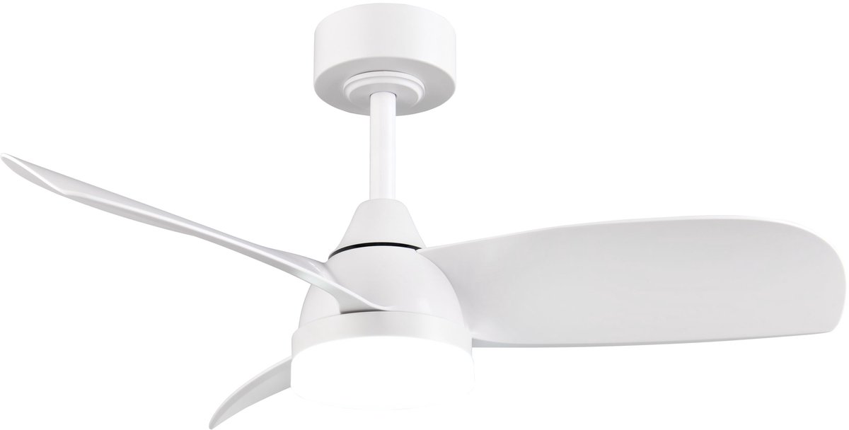 REALITY HELSINKI - Ventilator - Wit mat - incl. 1x SMD 20 W - Afstandsbediening - Geintegreerde dimmer - Traploos instelbare lichtkleur - Dimbaar met schakelaar - Niet externe dimbaar - Geheugenfunctie - Zomer- en wintermodus - 6 snelheidsniveaus
