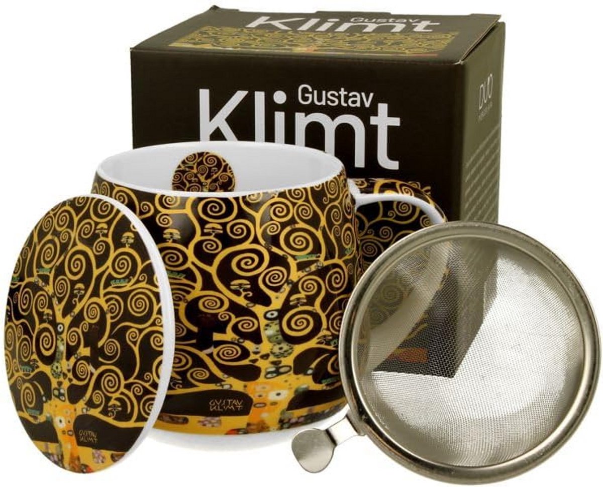 Theemok met Zeef en Deksel - Bruin - 0.43 Liter - Kunst Design