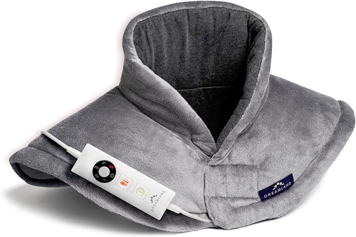 Elektrisch Warmtekussen voor Nek en Schouders met Snelle Opwarming en Timer