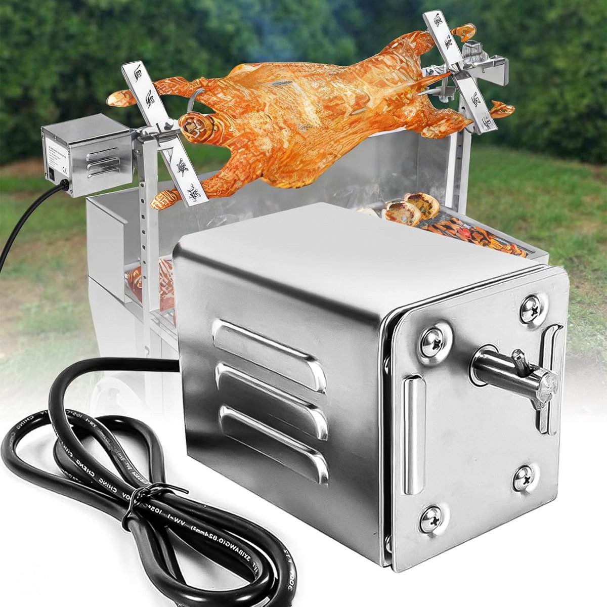 Draaibare Grillmotor voor Spies, Krachtige 15W Motor voor BBQ en Rotating Oven