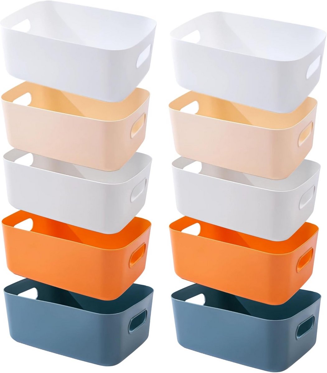 Opbergdozen Kunststof met Handvatten voor Keuken en Badkamer Organizer
