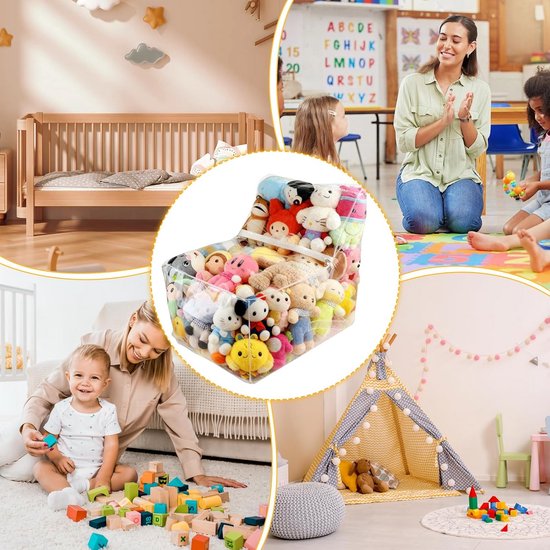 Doorzichtige Opbergstoel met Pluche Vulling voor Kinderkamer van Merkloos — afbeelding 4