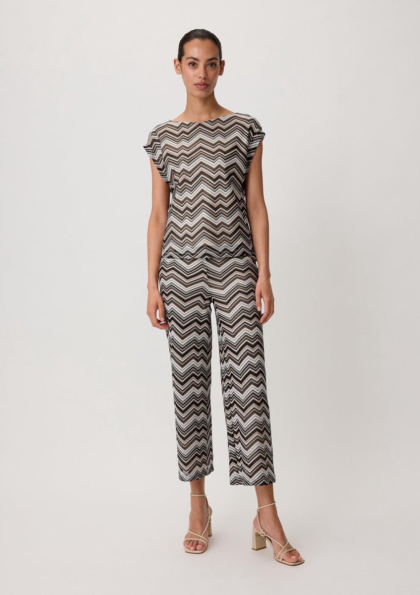 comma - female - Normale pasvorm: Culottes met zigzagpatroon