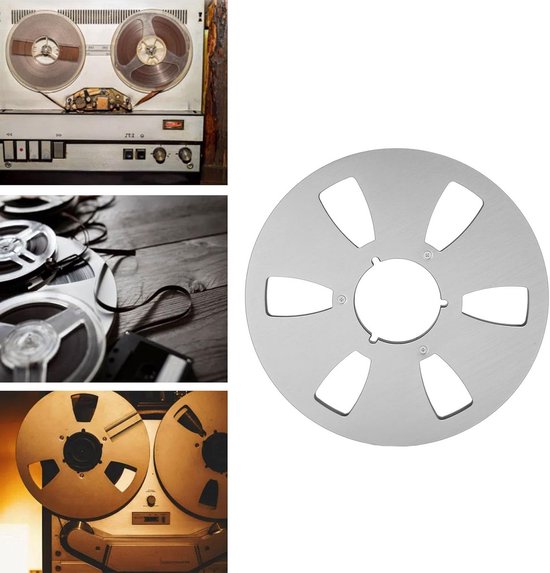10 Inch Lege Tape Spoel voor Reel-to-Reel Spelers, 6 Gaten Aluminium Opnameband Spoel — afbeelding 3