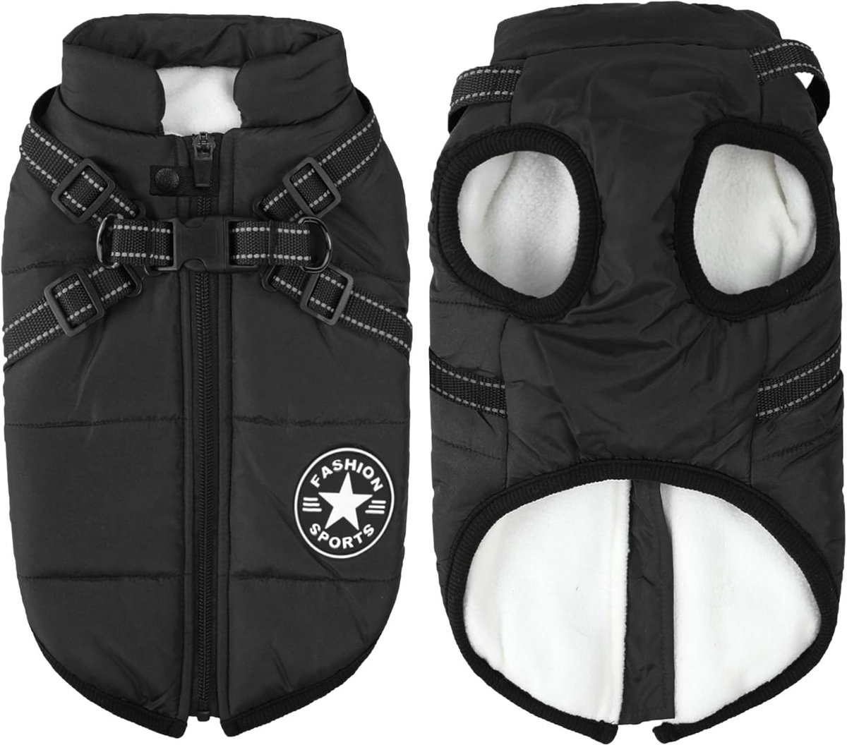 Waterdichte Hondentrui Winterjas voor Kleine tot Middelgrote Honden - 2-in-1 Warm Vest