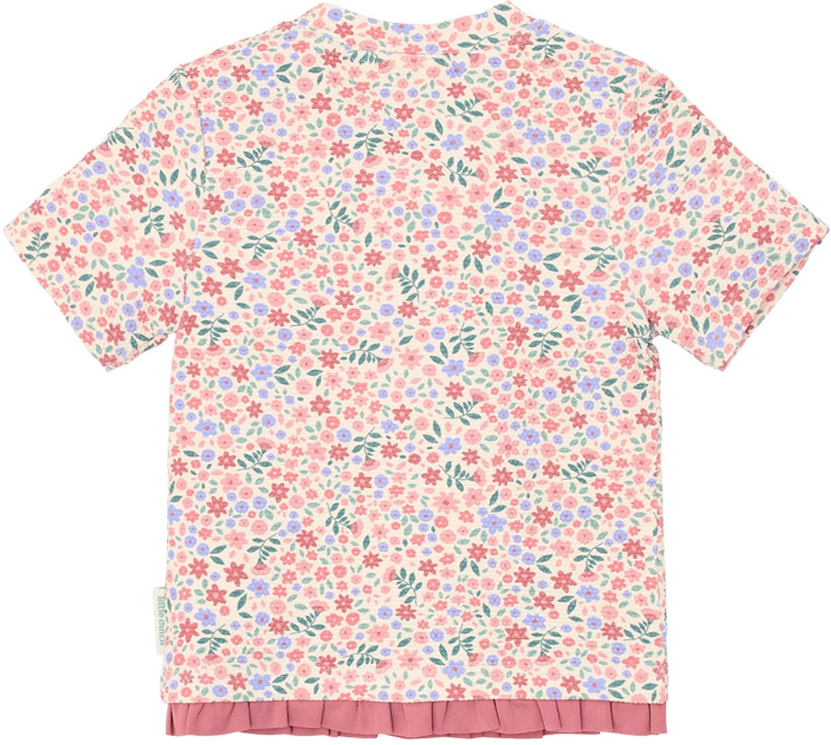 Little Dutch Zwemshirt Korte Mouwen - Dreamy Flowerfield - 74/80 Roze