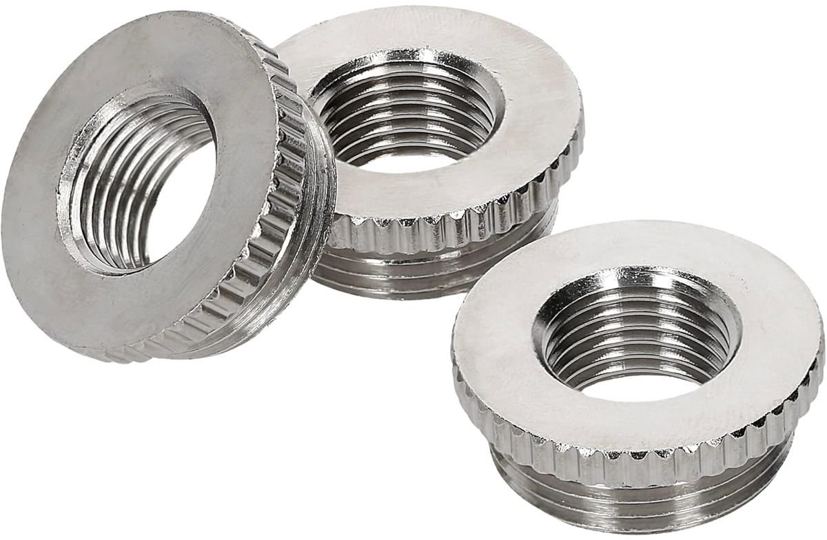 3 stuks Kalitec D6720163 gekartelde verloopstukken M20/M16 messing