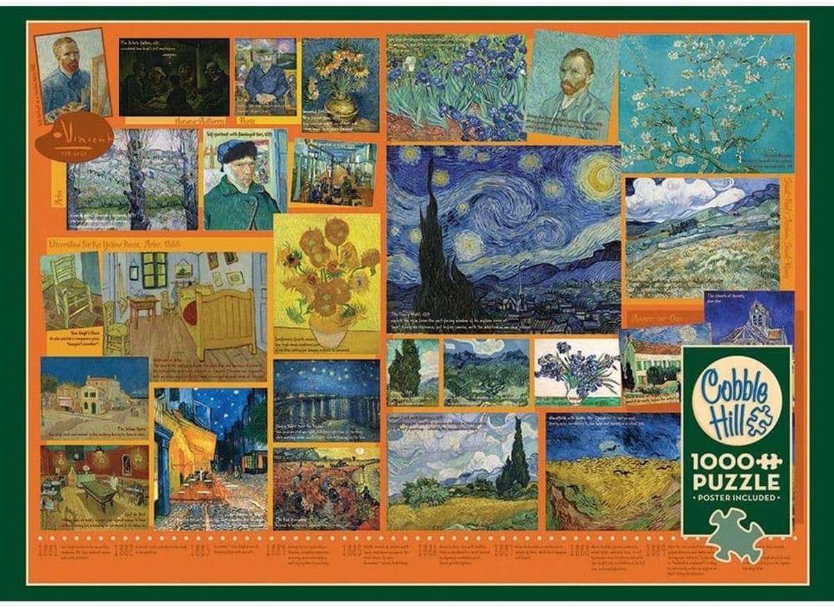 Grote Legpuzzel 1000 Stukjes - Hoogwaardige Puzzel met Linnen Afwerking