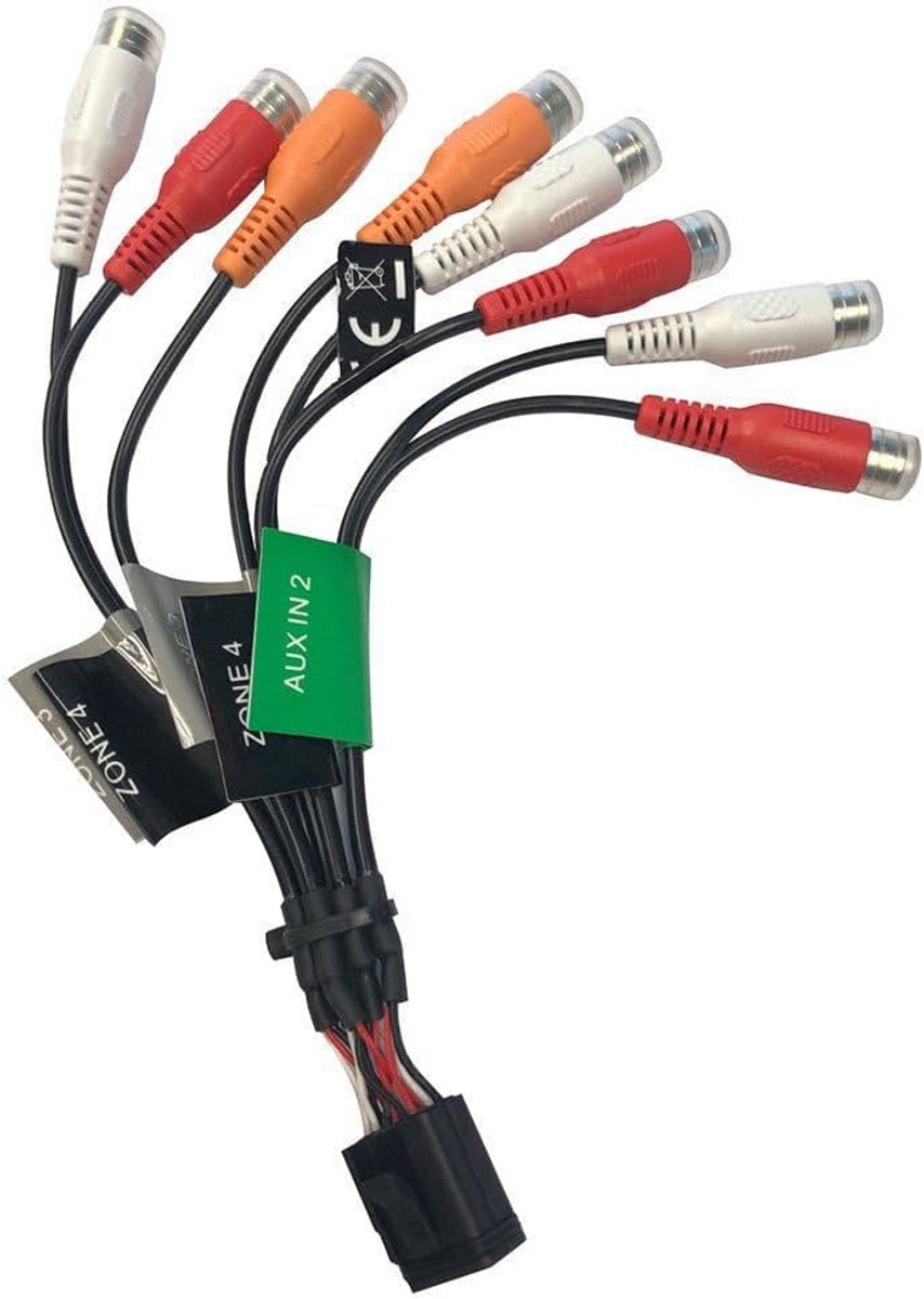 Kabelboom voor Zone 3 & 4 Audio-uitbreiding - RCA & Coax Connectoren