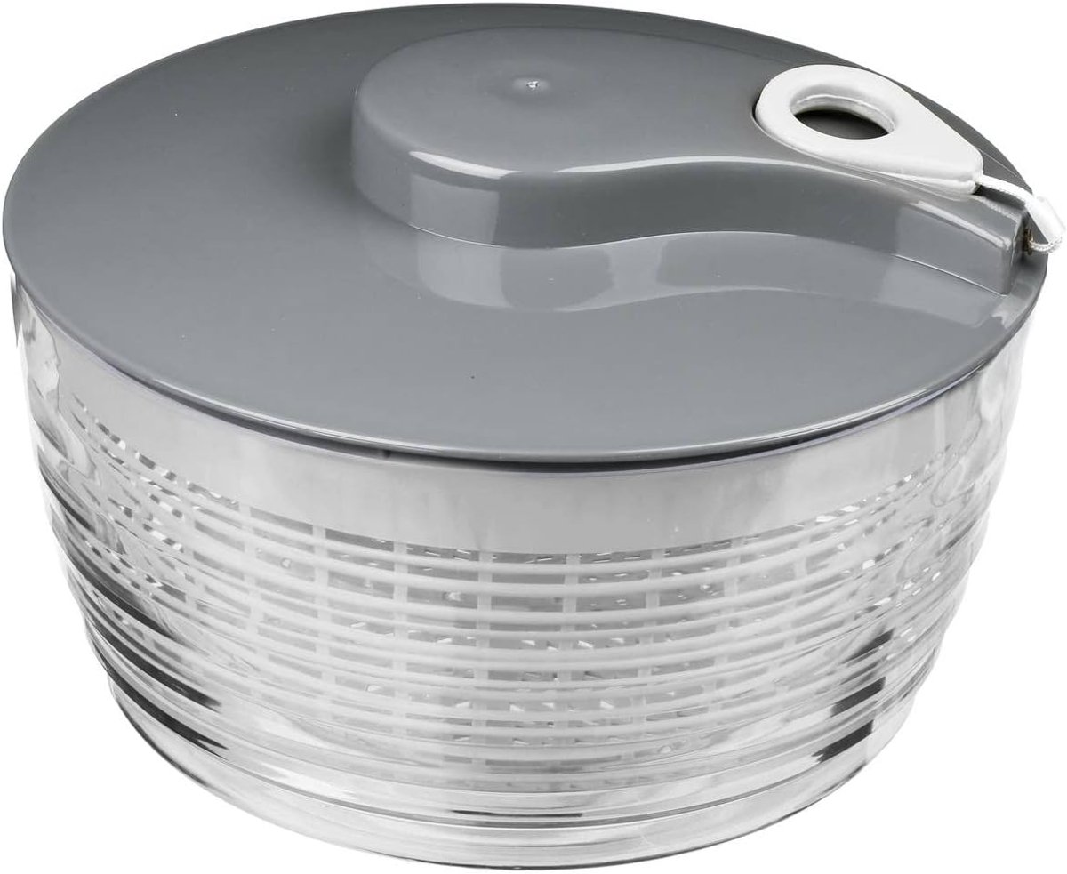 Slacentrifuge - Salade Droger - Groenten Wassen - Draadmechanisme - 27x27x18 cm - Wit