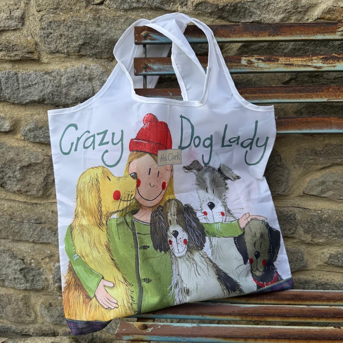 Alex Clark Herbruikbare Tas Honden ~ Crazy Dog Lady