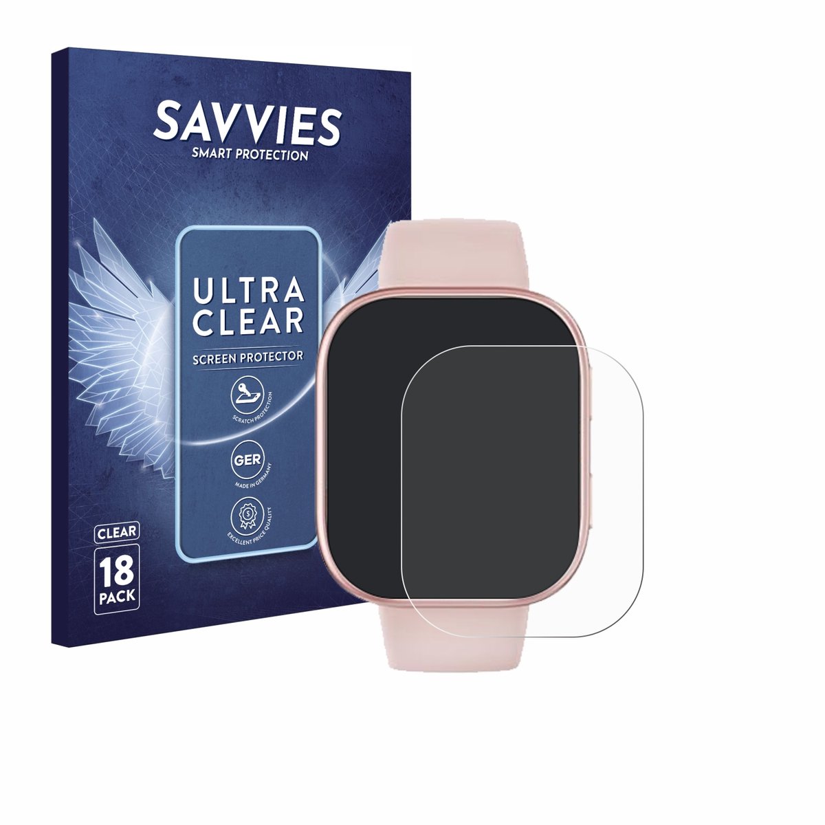 Savvies - Screenprotector voor Mingtawn T8 1.83" - Folie Beschermfolie transparant 18 Stuks