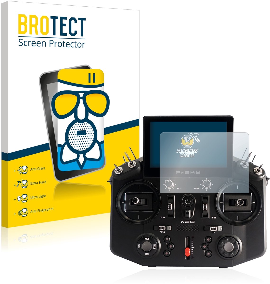 BROTECT - Screenprotector voor FrSky Tandem X20 - Folie Beschermfolie Beschermglas matte