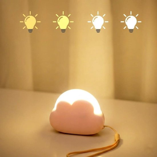 Draagbaar oplaadbaar LED-nachtlampje voor kinderen, klein lampje voor baby's, borstvoeding, USB-nachtlampje, instelbaar dimbaar nachtlampje, cadeau voor kinderen, jongens en meisjes voor op reis,roze