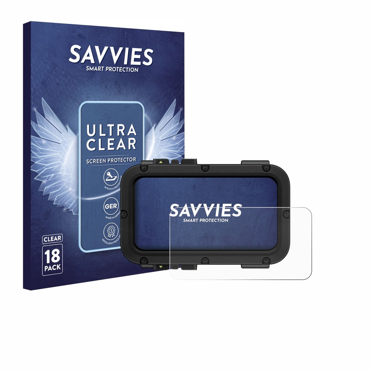 Savvies - Screenprotector voor Suunto Nautic - Folie Beschermfolie transparant 18 Stuks