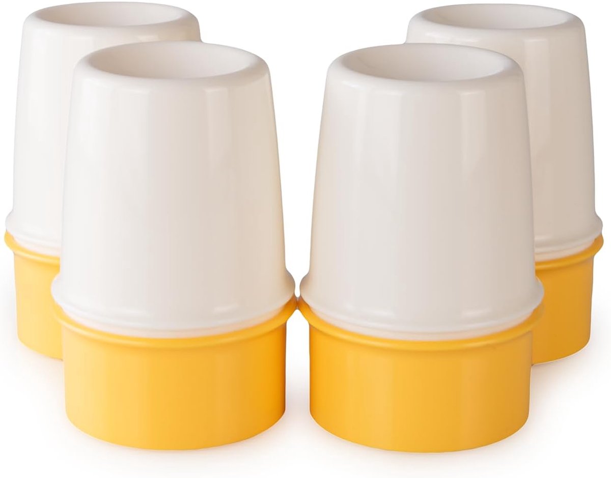 Thermo Eierdopjes - Set van 4 - Ontbijt Serveren - Inclusief Lepels